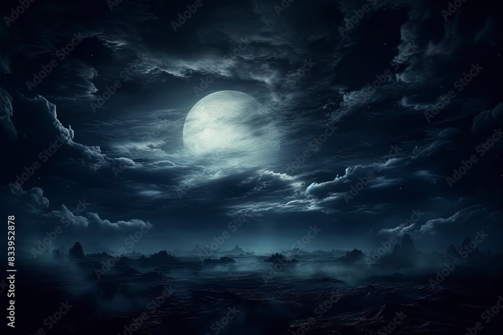 scary halloween background, generative ai scary halloween background, generative ai