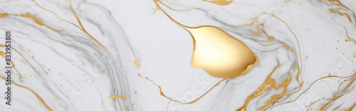 Luxurious white Carrara statuaries marble texture background. Calacatta glossy marble with golden streaks.  Luxury White Gold Marble texture background vector. Panoramic Marbling texture design.