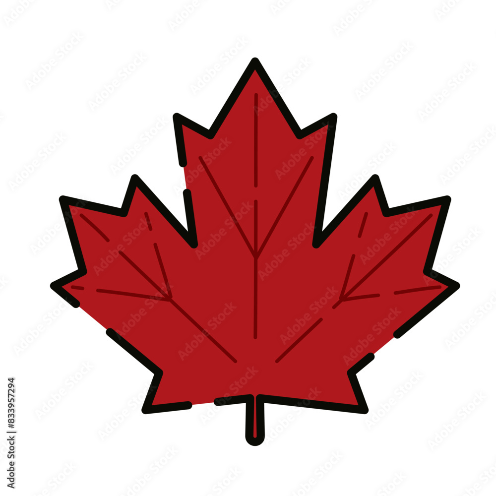 Isolated maple leaf icon Vector Isolated maple leaf icon Vector