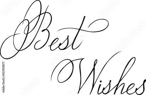 Best Wishes_elegant lettering_eps format