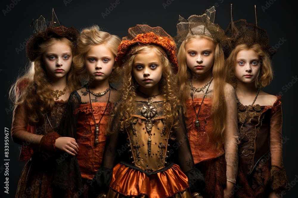 Fototapeta premium halloween party in the nightclub, generative ai