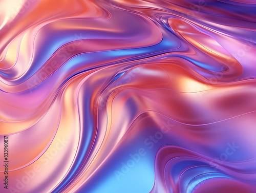Abstract futuristic liquid holograph background 