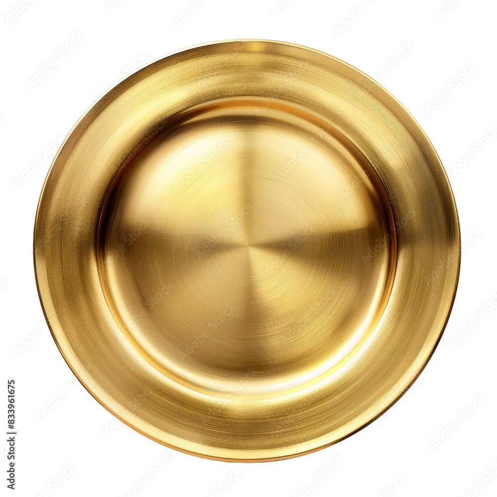 gold plate cut out transparent isolated on white background PNG file gold plate cut out transparent isolated on white background PNG file