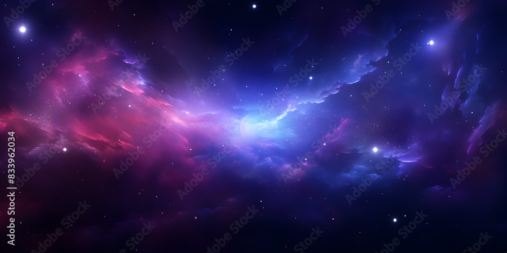Abstract futuristic galaxy background 