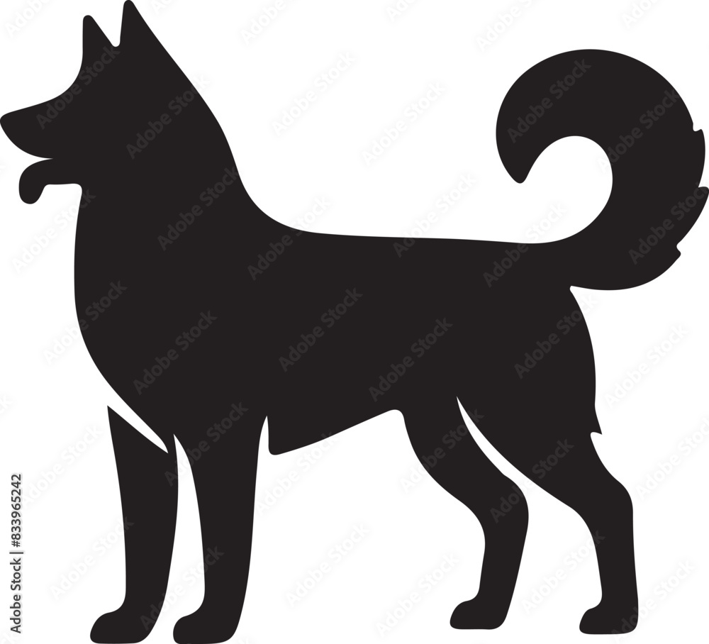 Dog silhouette design ,Dog vector,Dog outline
