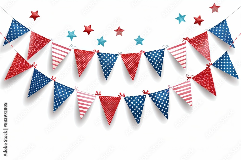 Patriotic Bunting Decoration Patriotic Bunting Decoration