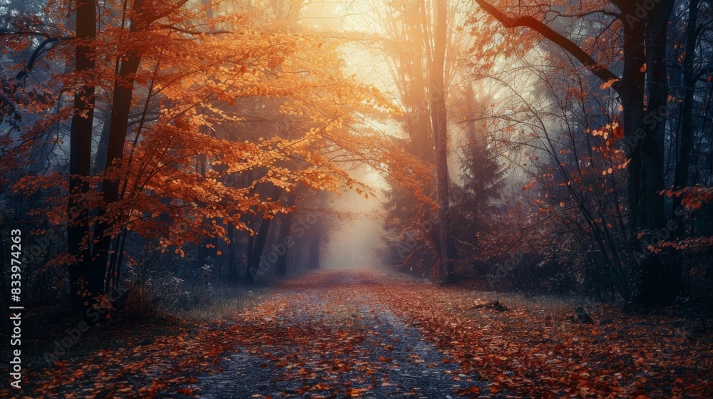 Obraz premium Mindful Meander: A Path to Clarity