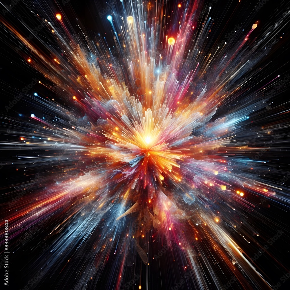 An electrifying display of abstract colorful lights An electrifying display of abstract colorful lights