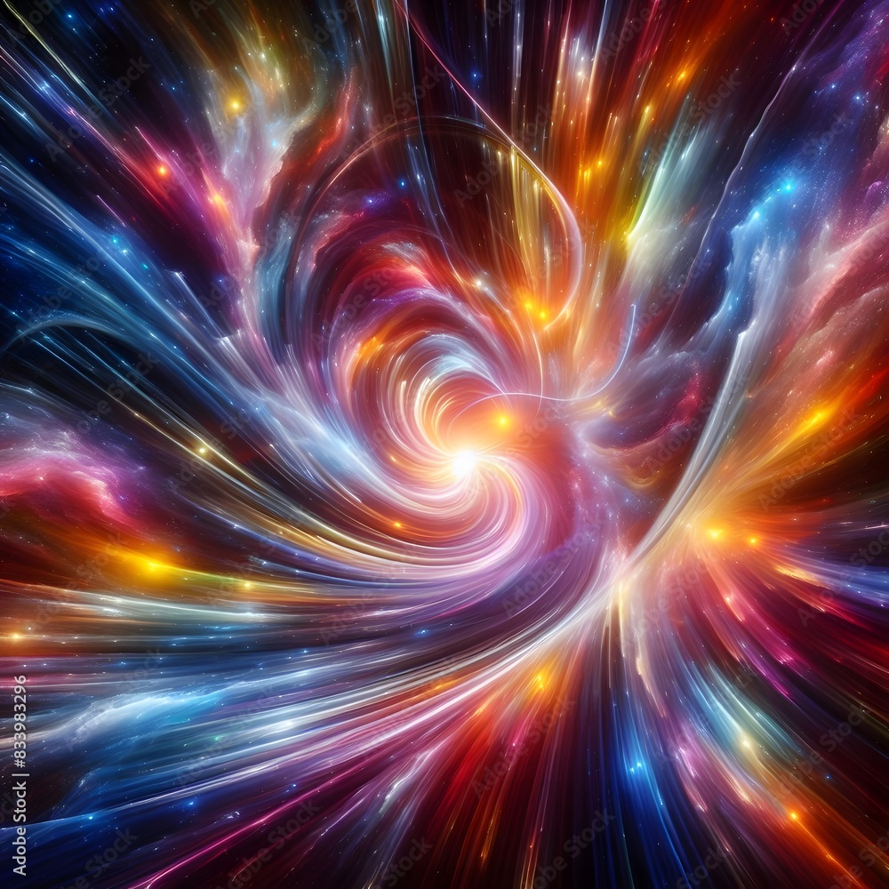 An electrifying display of abstract colorful lights An electrifying display of abstract colorful lights