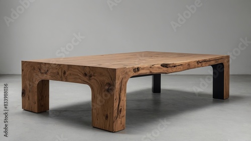 Biophilic furniture table minimalistic design