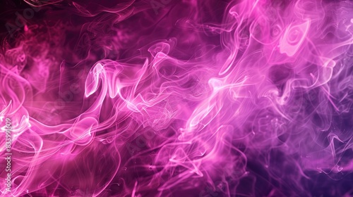 Abstract Background of Pink Light and Smoke Flames