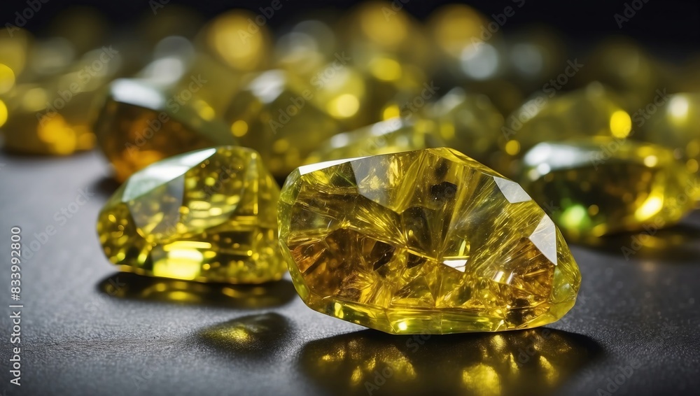 Polished Chrysoberyl A Dazzling Display of Yellow Gemstone Splendor. Polished Chrysoberyl A Dazzling Display of Yellow Gemstone Splendor.