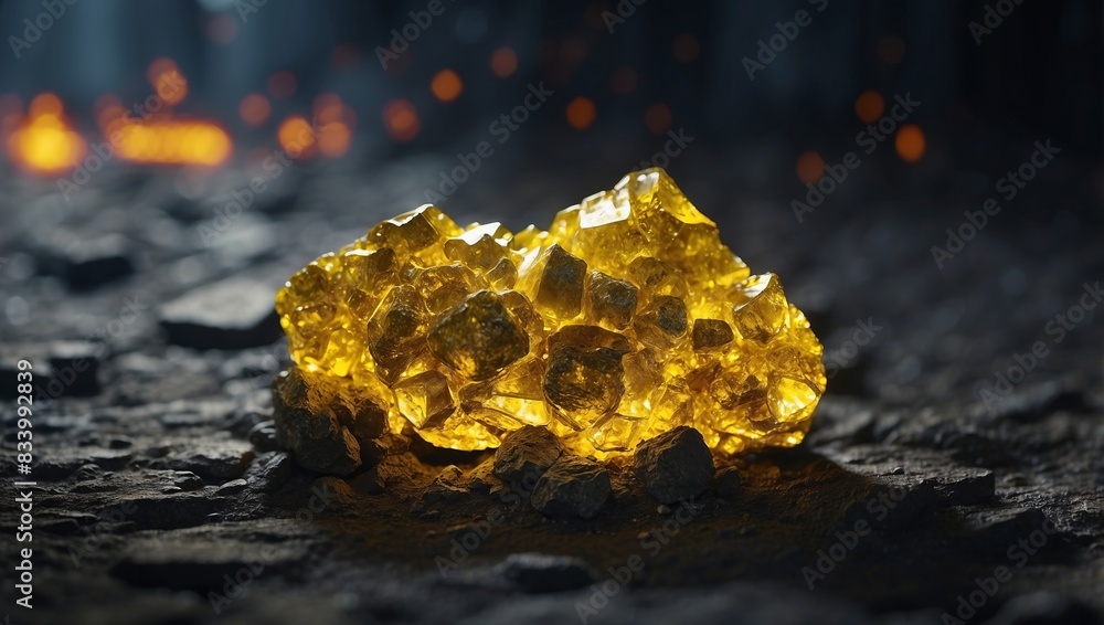Unprocessed Uranium Ore A Glimpse into the Power of Naturally Occurring Radioactivity. Unprocessed Uranium Ore A Glimpse into the Power of Naturally Occurring Radioactivity.