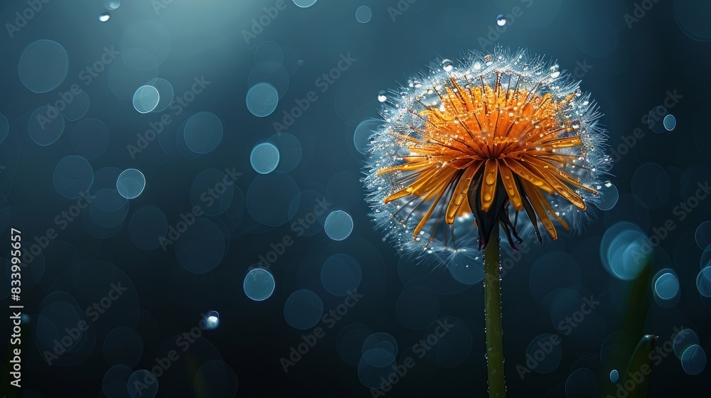 Fototapeta premium dewy dandelion 