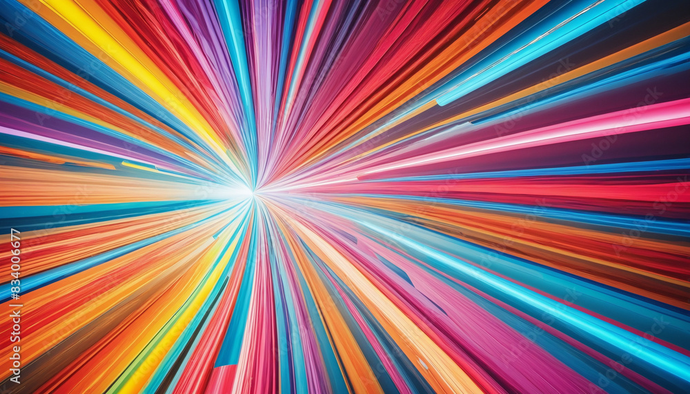 The vibrant spectrum of energy in abstract ray wallpaper design The vibrant spectrum of energy in abstract ray wallpaper design