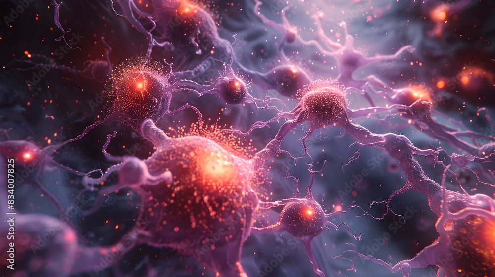 Immersive Cellular Landscape A Captivating Depiction of the Intricate Workings Within the Body Immersive Cellular Landscape A Captivating Depiction of the Intricate Workings Within the Body
