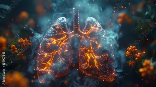 Immersive Journey Through the Intricate Respiratory System photo