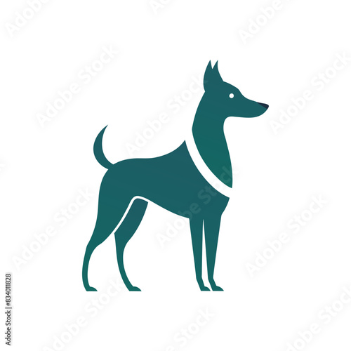 Dog logo icon vector art Illustration