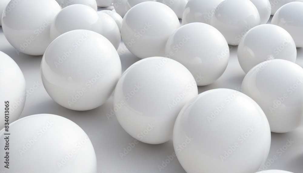 Geometric White Spheres: Minimalist Three-Dimensional Design Geometric White Spheres: Minimalist Three-Dimensional Design