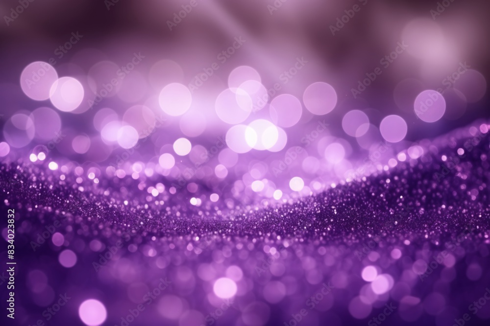 Purple glitter with light and bokeh effects Purple glitter with light and bokeh effects