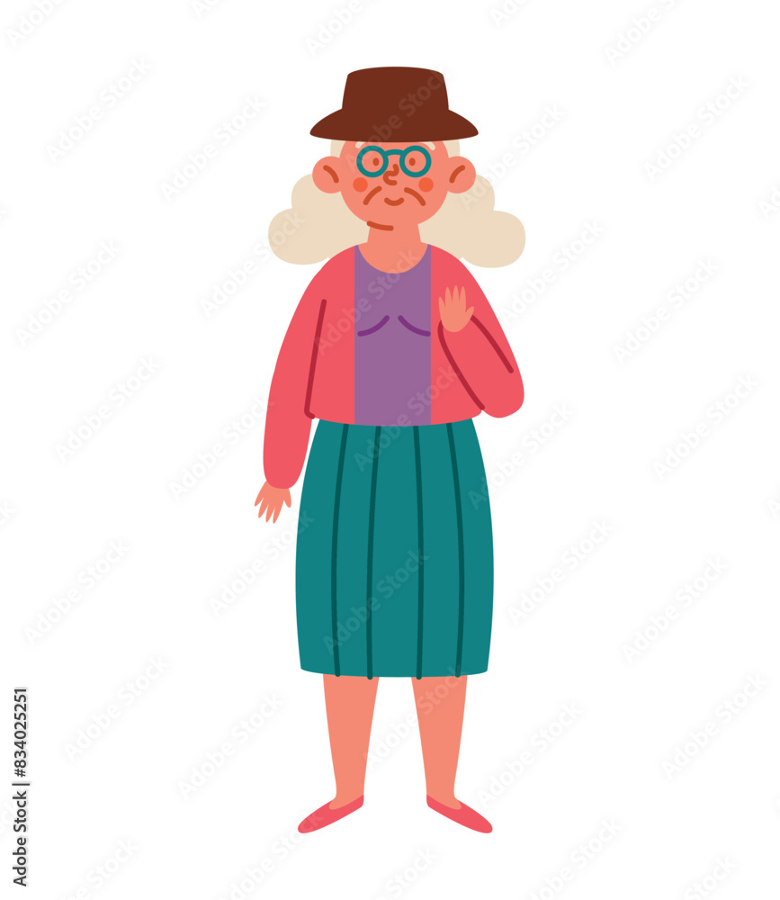 a full length portrait of an older woman a full length portrait of an older woman