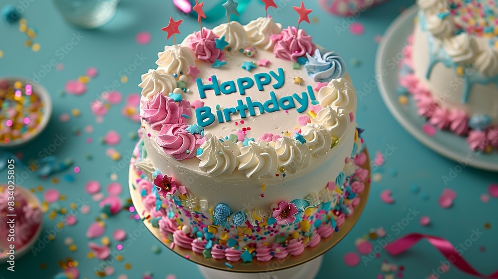 Colorful Sprinkle Birthday Cake Colorful Sprinkle Birthday Cake