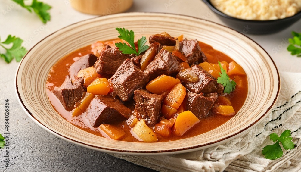 Hungarian stew with braised venison Hungarian stew with braised venison