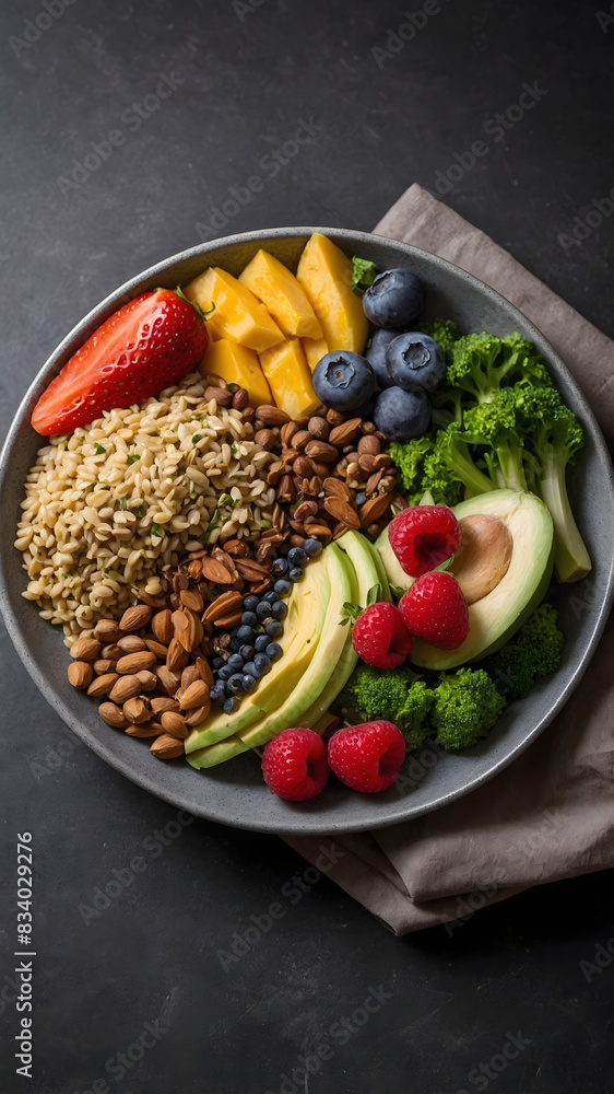 Picture of healthy food with nutritional value Picture of healthy food with nutritional value