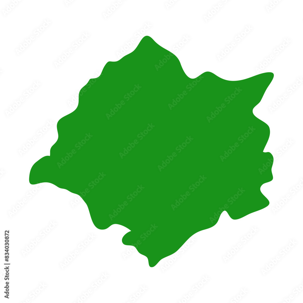 Cankuzo map in green color Cankuzo map in green color