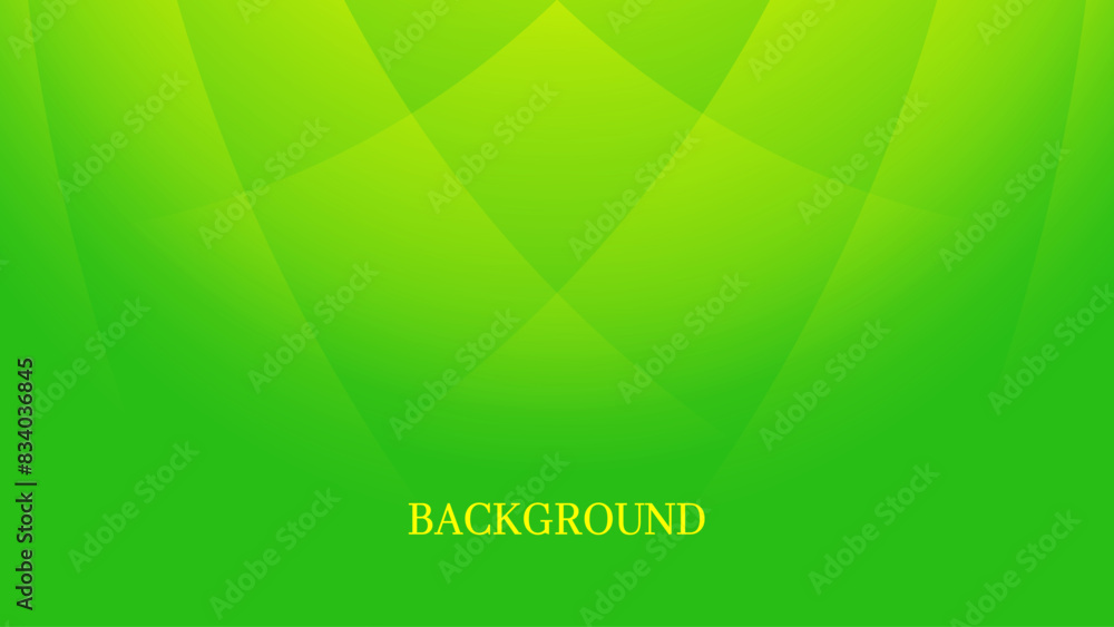 Green abstract background with overlay texture and gradient shades, rays of light	