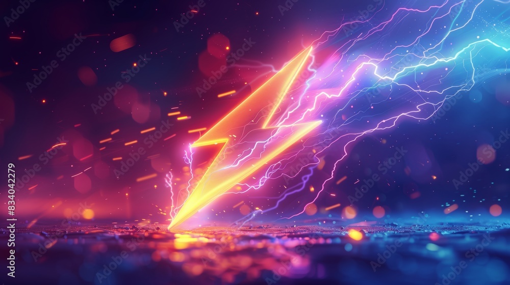 Lightning Bolt Illuminates the Sky
