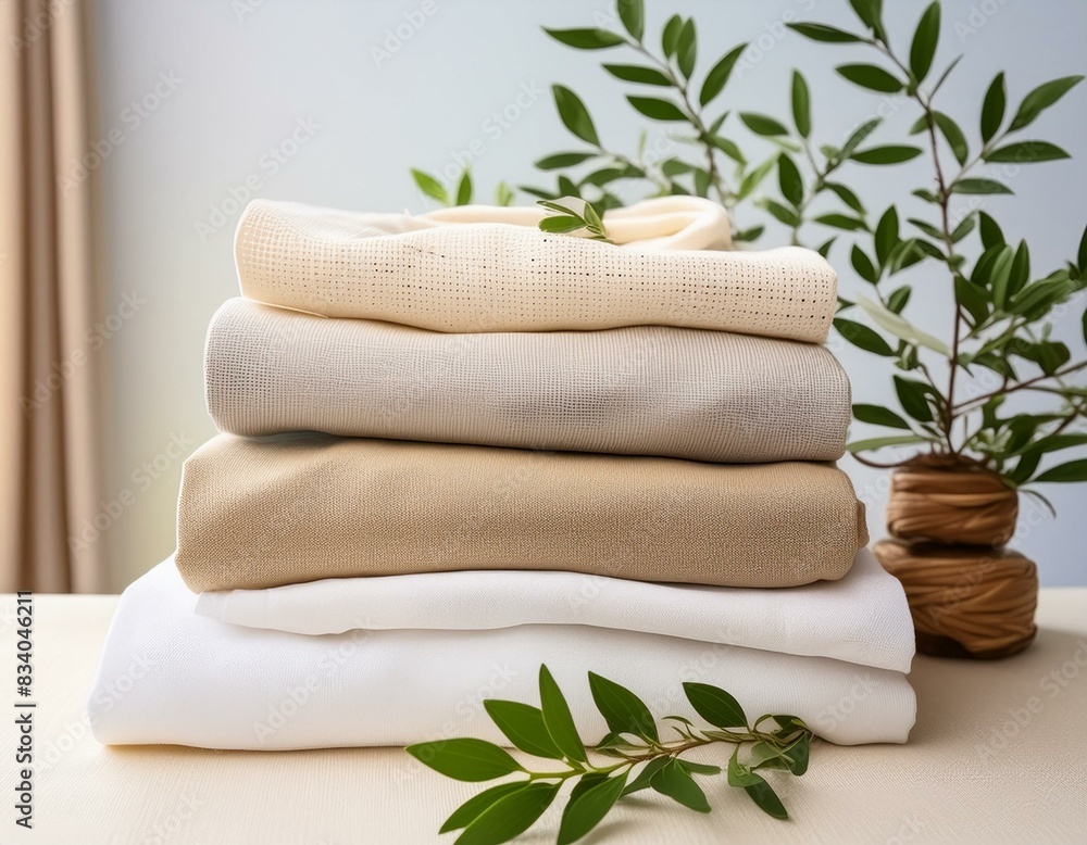 Eco-friendly cotton linen fabric pile for home textile tablecloth bed sheet with soft color Eco-friendly cotton linen fabric pile for home textile tablecloth bed sheet with soft color