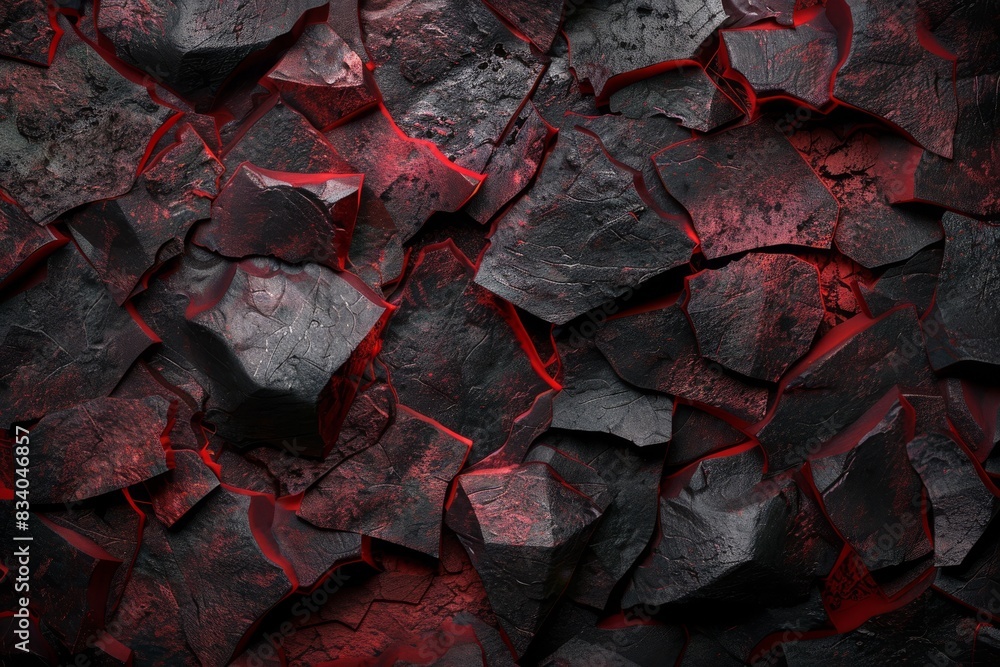 a black red precious rock stone plain background from Generative AI a black red precious rock stone plain background from Generative AI