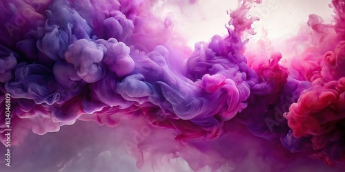Purple and burgundy ink drops swirling in water creating abstract background watercolor , watercolor, abstract, background, colors, texture, vibrant, artistic, design, fluid, artistic, liquid photo