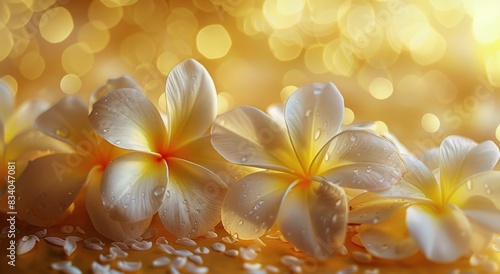 Flowers Scattered in Grass