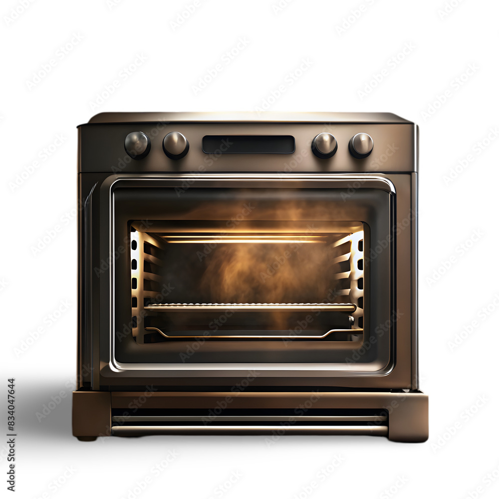 Obraz premium Toaster Oven with Brushed Metal Exterior