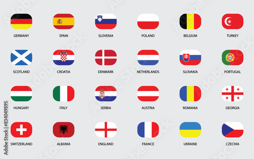 Euro 2024 flags 