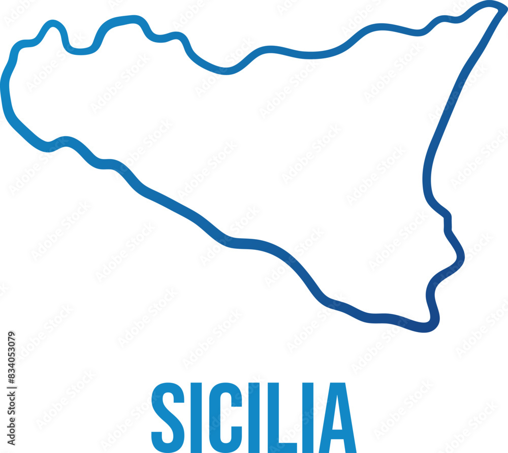 Sicily italian island abstract map Sicily italian island abstract map