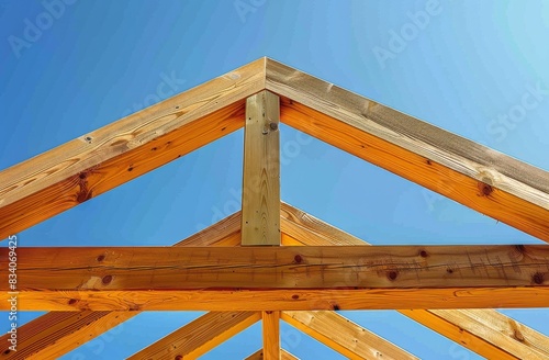 Wooden Structure Against Blue Sky