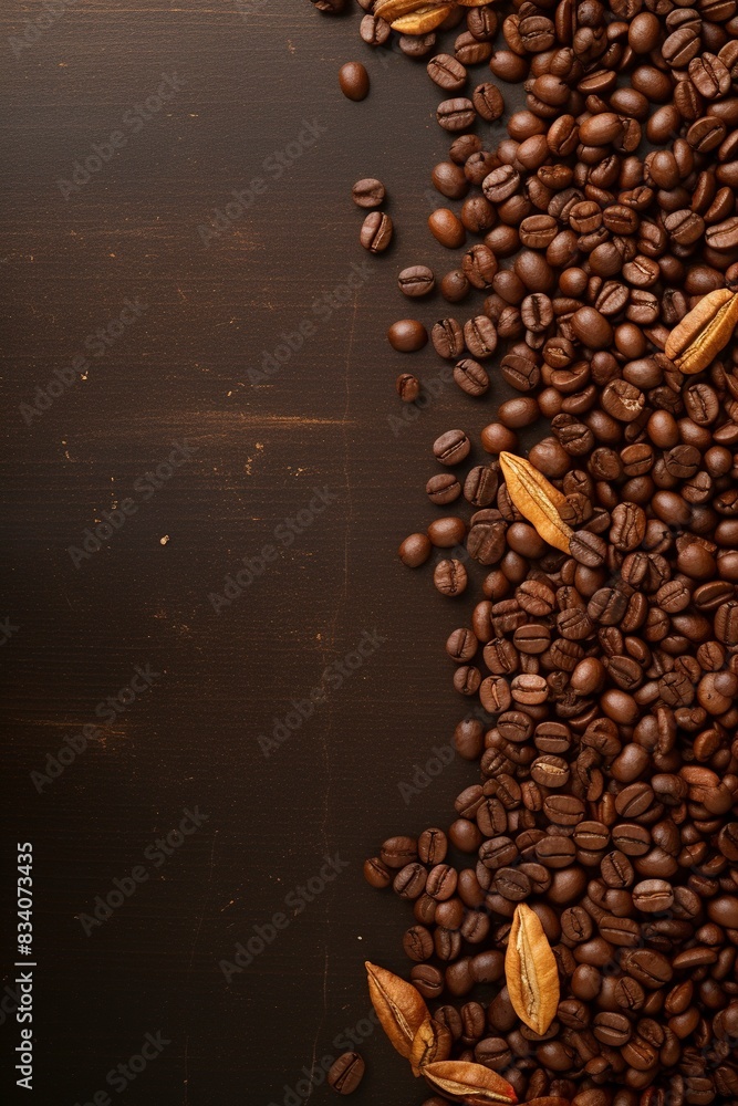 cup of coffee with beans, generative ai cup of coffee with beans, generative ai