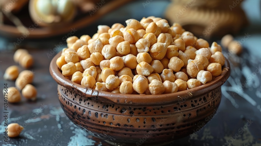 Chickpeas ready for cooking in a dry bowl Chickpeas ready for cooking in a dry bowl