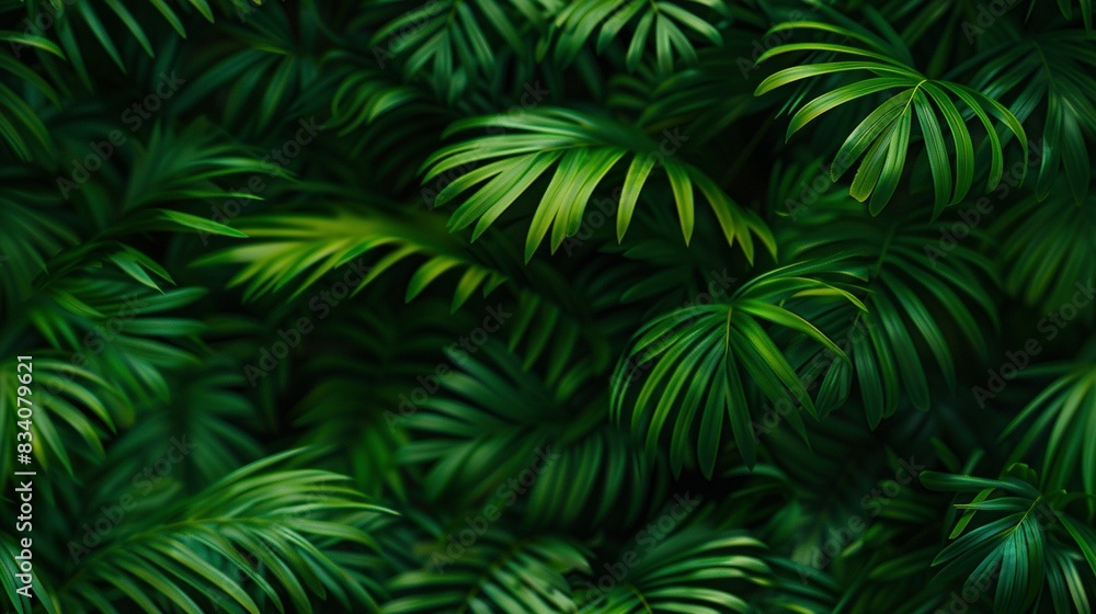   A zoomed-in picture of a lush green foliage plant, with many leaves surrounding the main focal point