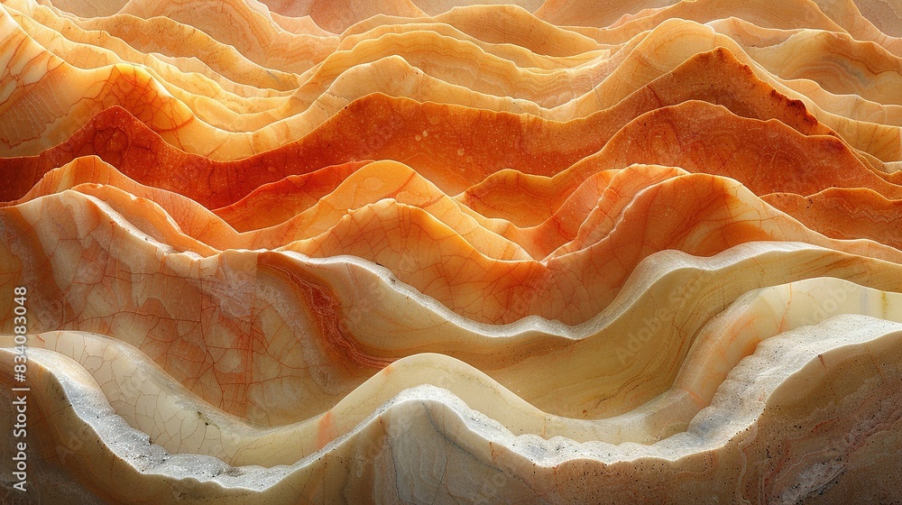 A detailed photo of rippling waves with vibrant orange and white swirls at the top and center, showcasing the texture below A detailed photo of rippling waves with vibrant orange and white swirls at the top and center, showcasing the texture below