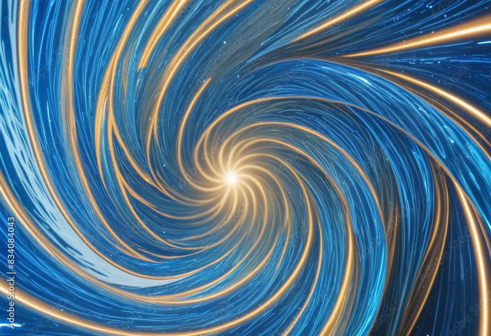 Blue Glowing Light Circle Background with Abstract Design Elements Blue Glowing Light Circle Background with Abstract Design Elements