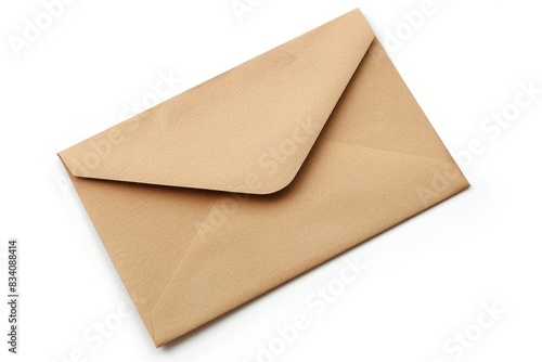 Blank Envelope. Isolated Envelope and Blank Card for Correspondence and Greeting Card