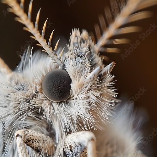 Moth Antennae A macro shot of a moths antennae  photo