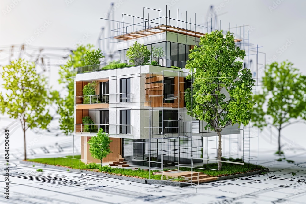 Modern Green Building Design With Rooftop Gardens and Patio Spaces Modern Green Building Design With Rooftop Gardens and Patio Spaces