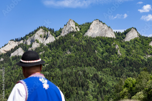 person in the mountains