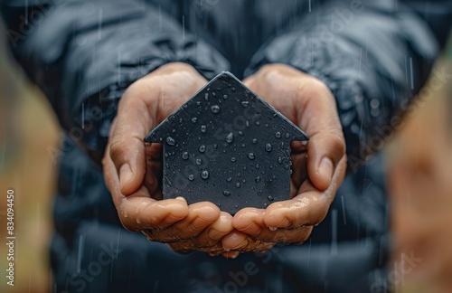 Person Holding Small House in Hands