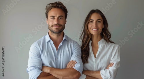 Man and Woman Standing Together
